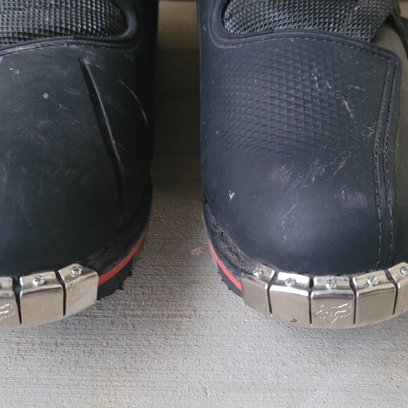 Fox Racing PRO FORMA Motocross BIKE Boots (MATTE BLK & SILVER) US Men's size 14 - Picture 3 of 15